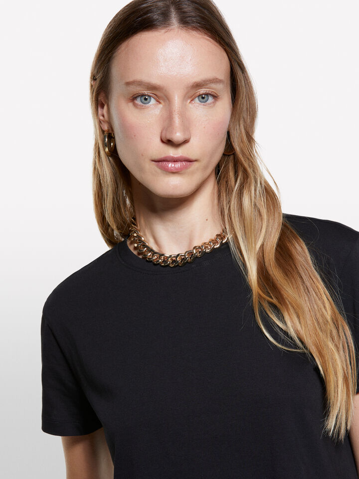 T-shirt boxy fit nera - t-shirt a manica corta da donna - Nero | Sisley image number 4